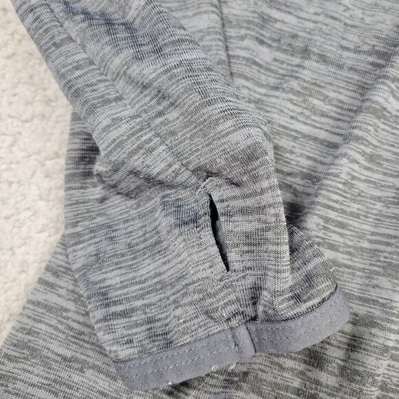 Reebok Womens Small Gray Cowl Neck Pullover Athletic Top Long Sleeve Thumb Holes - Picture 6 of 11